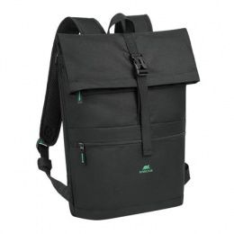 Notebook hátizsák, 15,6", rolltop, 15L, RIVACASE "Gremio ECO 5567", fekete