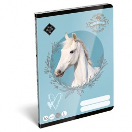 Füzet, tűzött, A5, vonalas, 32 lap, 1. osztály, LIZZYSULI, "Wild Beauty, Sport Club","14-32"
